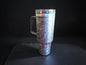 a close up of a mug