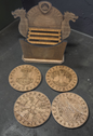 Wooden Coaster Set - Viking Themed