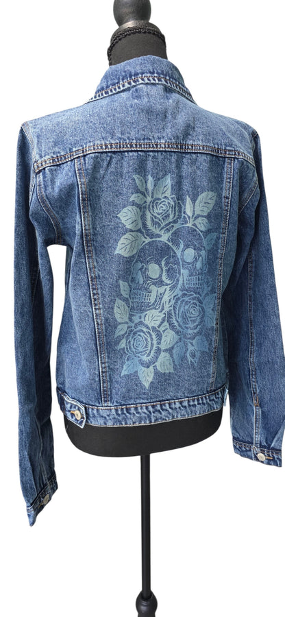 Skull & Roses Denim Jacket