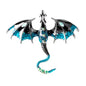 a blue and black dragon brooch