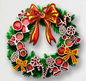 8-Layer Laser Cut Christmas Wreath – 12 Inch Handcrafted Wood Wall Decor